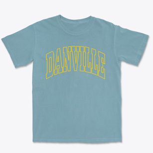 Danville New Hampshire Trendy Block Premium Heavyweight T-shirt