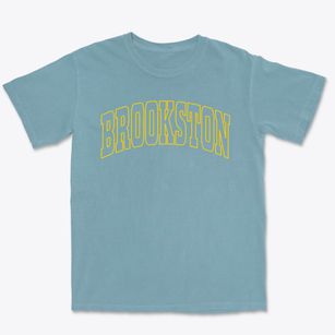 Brookston Indiana Trendy Block Premium Heavyweight T-shirt