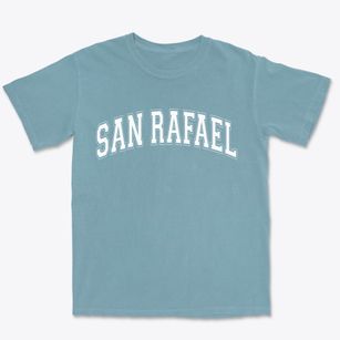San Rafael California Varsity Premium Heavyweight T-shirt