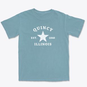 Quincy Illinois Star Premium Heavyweight T-shirt