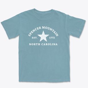 Spencer Mountain North Carolina Star Premium Heavyweight T-shirt