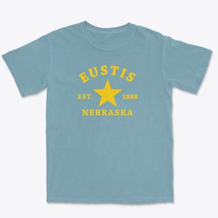 Eustis Nebraska Star Premium Heavyweight T-shirt