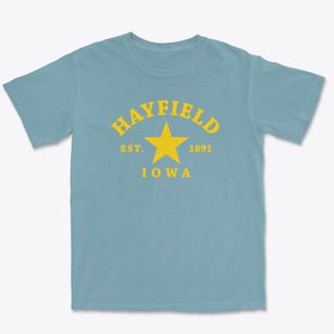 Hayfield Iowa Star Premium Heavyweight T-shirt