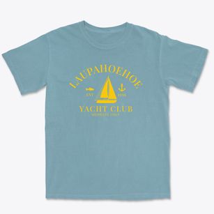 Laupahoehoe Hawaii Yacht Club Premium Heavyweight T-shirt
