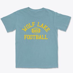 Wolf Lake Minnesota Football Premium Heavyweight T-shirt