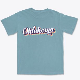  Oklahoma Retro Candy Vibes Premium Heavyweight T-shirt