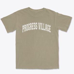 Progress Village Middle School Varsity Arch Premium Heavyweight T-shirt