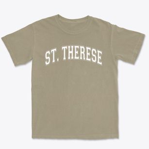 Saint Therese Elementary School Varsity Arch Premium Heavyweight T-shirt
