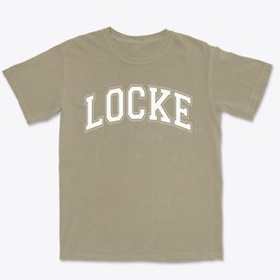 Locke Elementary School Varsity Arch Premium Heavyweight T-shirt