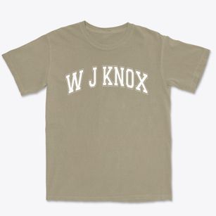 W J Knox Elementary School Varsity Arch Premium Heavyweight T-shirt