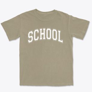 School Community Guidance Center Varsity Arch Premium Heavyweight T-shirt