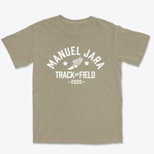 Manuel Jara Elementary School Track and Field Premium Heavyweight T-shirt