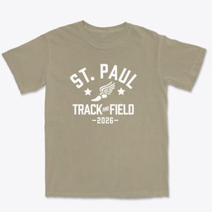 Saint Paul Lutheran School Track and Field Premium Heavyweight T-shirt