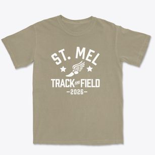Saint Mel School Track and Field Premium Heavyweight T-shirt