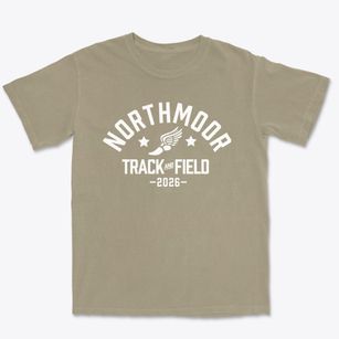 Northmoor Elementary School Track and Field Premium Heavyweight T-shirt