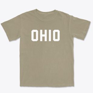  Ohio Block Letter Premium Heavyweight T-shirt