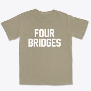 Four Bridges Ohio Classic Block Premium Heavyweight T-shirt