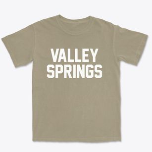 Valley Springs South Dakota Classic Block Premium Heavyweight T-shirt