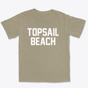 Topsail Beach North Carolina Classic Block Premium Heavyweight T-shirt