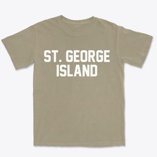 St. George Island Maryland Classic Block Premium Heavyweight T-shirt