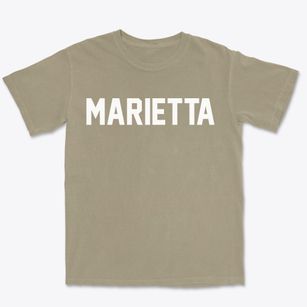 Marietta Ohio Classic Block Premium Heavyweight T-shirt