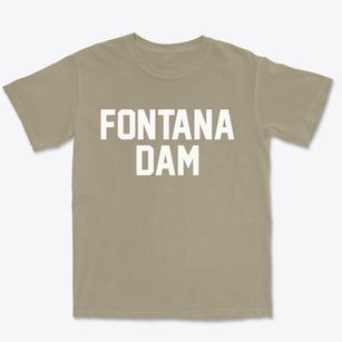 Fontana Dam North Carolina Classic Block Premium Heavyweight T-shirt