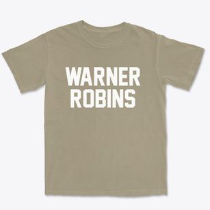 Warner Robins Georgia Classic Block Premium Heavyweight T-shirt