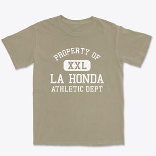 La Honda California Athletic Dept Premium Heavyweight T-shirt