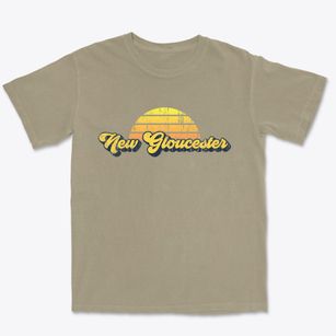 New Gloucester Maine Sublime Sunset Premium Heavyweight T-shirt