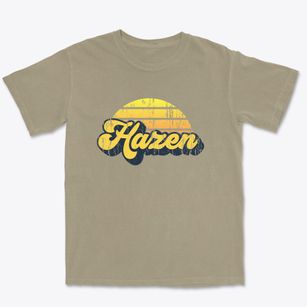 Hazen North Dakota Sublime Sunset Premium Heavyweight T-shirt