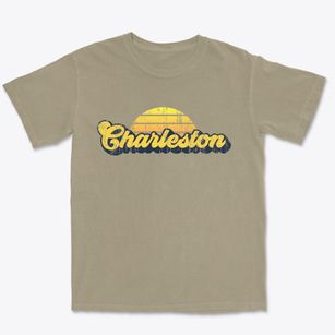 Charleston South Carolina Sublime Sunset Premium Heavyweight T-shirt