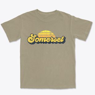 Somerset New Jersey Sublime Sunset Premium Heavyweight T-shirt