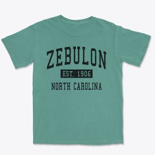 Zebulon North Carolina Classic Established Premium Heavyweight T-shirt