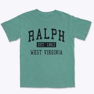 Ralph West Virginia Classic Established Premium Heavyweight T-shirt