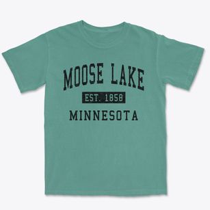 Moose Lake Minnesota Classic Established Premium Heavyweight T-shirt