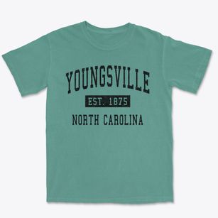 Youngsville North Carolina Classic Established Premium Heavyweight T-shirt