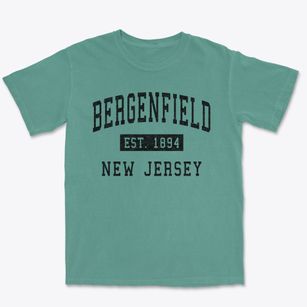 Bergenfield New Jersey Classic Established Premium Heavyweight T-shirt