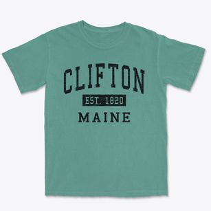Clifton Maine Classic Established Premium Heavyweight T-shirt