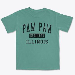 Paw Paw Illinois Classic Established Premium Heavyweight T-shirt