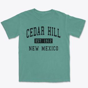 Cedar Hill New Mexico Classic Established Premium Heavyweight T-shirt
