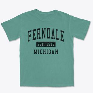 Ferndale Michigan Classic Established Premium Heavyweight T-shirt