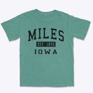Miles Iowa Classic Established Premium Heavyweight T-shirt
