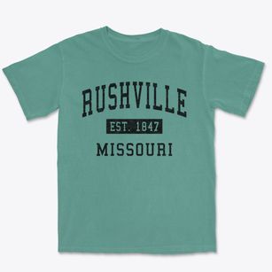 Rushville Missouri Classic Established Premium Heavyweight T-shirt