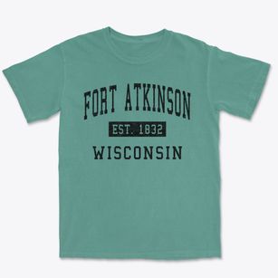 Fort Atkinson Wisconsin Classic Established Premium Heavyweight T-shirt
