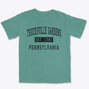 Trucksville Gardens Pennsylvania Classic Established Premium Heavyweight T-shirt