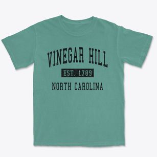 Vinegar Hill North Carolina Classic Established Premium Heavyweight T-shirt