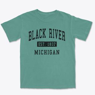 Black River Michigan Classic Established Premium Heavyweight T-shirt