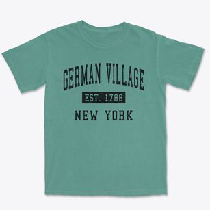 German Village New York Classic Established Premium Heavyweight T-shirt