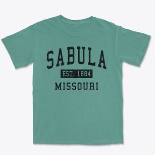 Sabula Missouri Classic Established Premium Heavyweight T-shirt