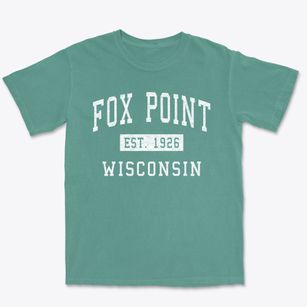 Fox Point Wisconsin Classic Established Premium Heavyweight T-shirt